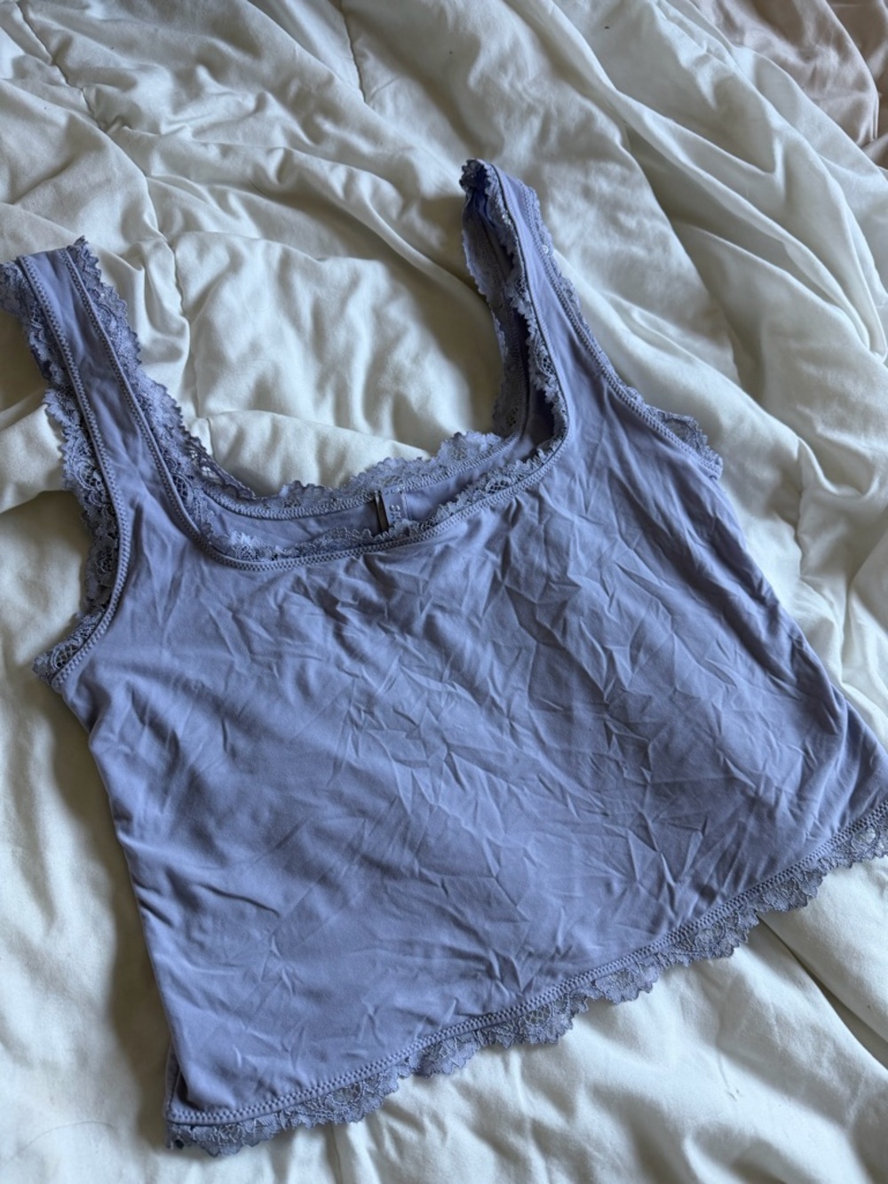 SKIMS Lavender Lace Trim Top - Picture 2 of 5